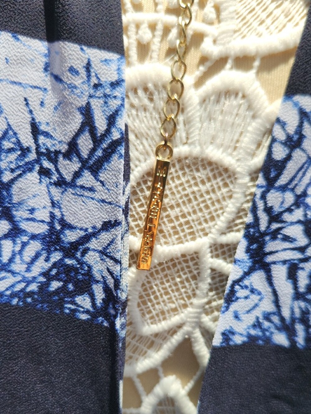Michael Kors Navy and White Reversible Halter Dress..amazing! - Picture 7 of 10